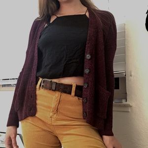 Maroon Cardigan